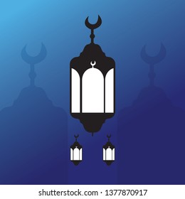 Ramadan Lantern Design Template Vector