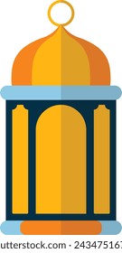 Ramadan Lantern Icon. Cartoon Design Style.