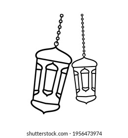 ramadan lantern icon hanging new style