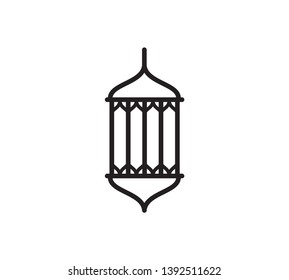Ramadan lantern icon vector illustration