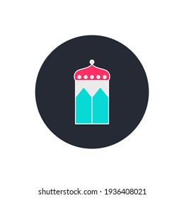 Ramadan lantern icon vector illustration. flat style icon collection. 