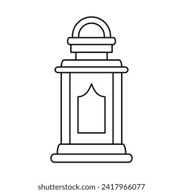 Icono de linterna de Ramadán. Ilustración vectorial
