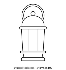 Ramadan Lantern Icon. Vector Illustration

