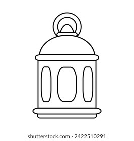 Ramadan Lantern Icon. Vector Illustration
