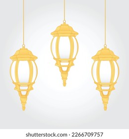 A Ramadan lantern lamp vector is a digital image or graphic representation of a traditional lantern lamp used during the holy month of Ramadan in the Muslim world.