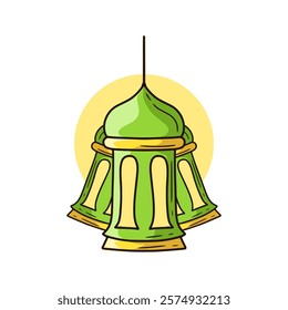 ramadan lantern lamp vector illustration