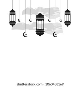 Ramadan Lantern Vector Template Design Illustration