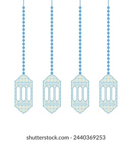 Ramadan Lanterns Decorative. Suitable for Wallpaper, textile, packaging, printing, cloth, abstract texture, etc.Eps 10
