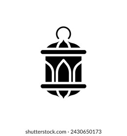 Ramadan Latern Filled Icon Vector Illustration