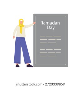 Arquivo EPS 10 da ilustração vetorial da lição do Ramadã