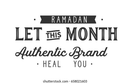 Ramadan – let this month heal you.