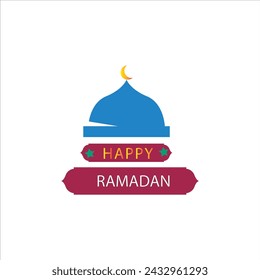 Diseño de logotipo de Ramadán para plantillas