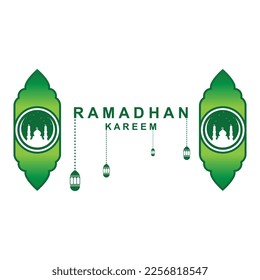 RAMADAN-Logo-Vektorgrafik, RAMADAN-Flyer-Bild mit Vorlagengrafik