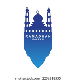 ramadan logo vector, ramadan flyer image with template illustration