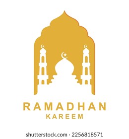 vector de logotipo ramadan, imagen de volante ramadan con ilustración de plantilla