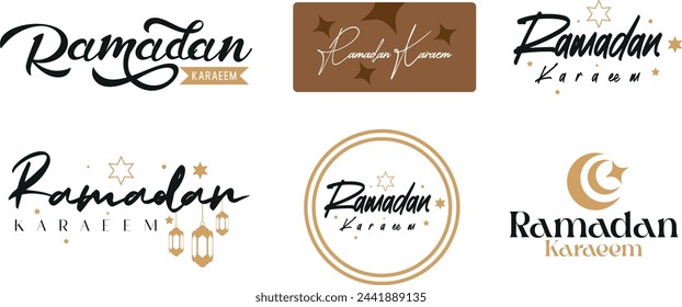 Ramadan-Logos Religiöser muslimischer Feiertag