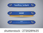 ramadan lower third with blue color for stream channel