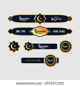 Ramadan Lower Third Vector Art, Icons, and Graphics