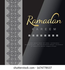 Ramadan luxury theme and elegant background suitable for posters, banners, social media sales templets etc.