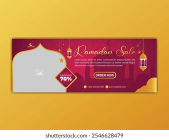 Ramadan Menu and Dates Sale Facebook Cover Template Design