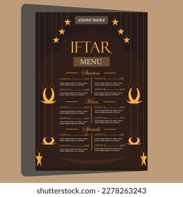 Ramadan Menu Design Resturent menu design Iftar menu