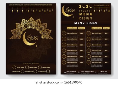 Ramadan Menu Islamic Flyer Design 