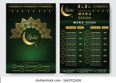 Ramadan Menu Islamic Flyer Design