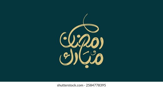 Ramadan is the month of blessing Ramadan Kareem text translation in Arabic lettering , Welcome Ramadan in Arabic