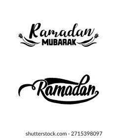 Ramadán es el mes de bendición Ramadán Kareem traducción de texto en letras árabes sobre un fondo blanco. 
