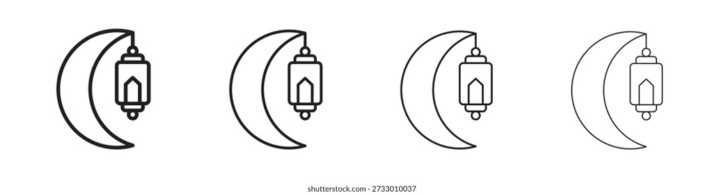 Ramadan Month icon design template for web and mobile UI element