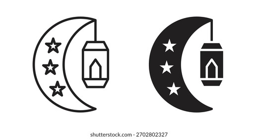 Ramadan Month icon Vector isolated design element. EPS10