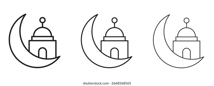 Ramadan Month icon for Website or Apps Elements, Logo. Pixel vector graphics