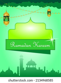 ramadan month islamic vector background