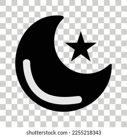 Icono de luna de Ramadán para diseño de material