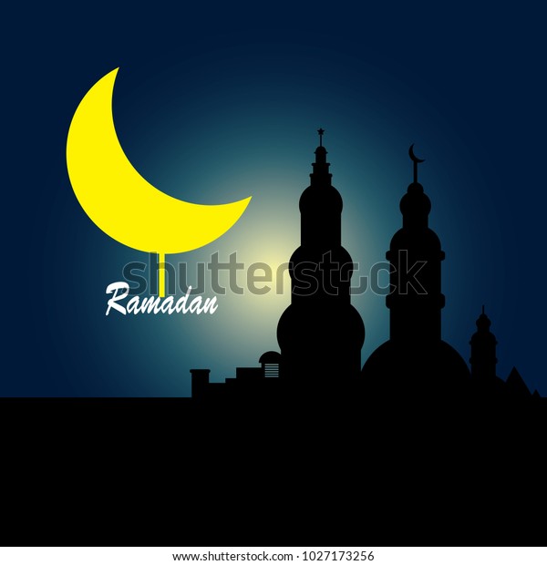 ramadan moon star Festival Castle background\
illustration Night day\
palace