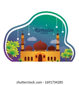Ramadan Mosque Illustration Vector Design