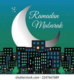 Ramadan mubarak 2023 background design
