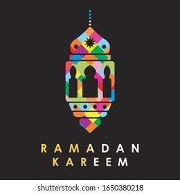 Ramadan Mubarak in Arabic Calligraphy greeting card