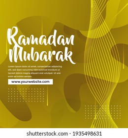 Ramadan mubarak asbtract background banner website Landing Page. Template for websites, or apps. Modern design. Abstract vector style.