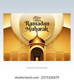 Ramadan mubarak background design template