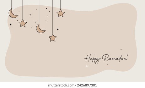 Fondo de Ramadán Mubarak, archivo editable