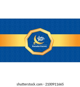 Ramadan mubarak background with mosque - ramadan kareem banner