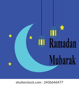 Ramadan Mubarak. Ramadan is blessing month for all muslims. greeting cards for ramadan and eid.