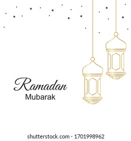 Ramadan mubarak concept horizontal banner , Eid 