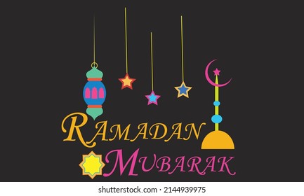 Ramadan Mubarak Design Vector illustration
