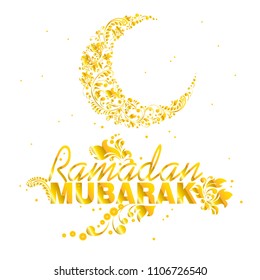 Ramadan Mubarak. Eid Mubarak. Ramadan Greeting Card. Vector illustration. Islamic background. Holy Month. Eastern style. Design. Eid Al Adha