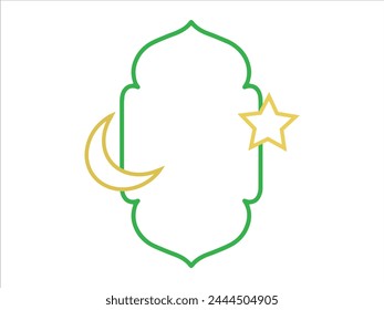 Ilustración de fondo de marco de Ramadán Mubarak