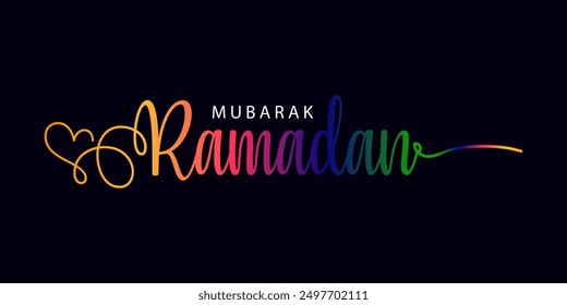 Ramadan Mubarak, Farbverlauf Ramadan Mubarak Vektor