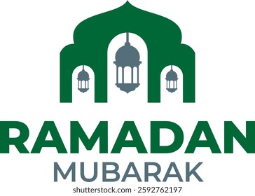 Ramadan Mubarak Grand Mosque Icon Art