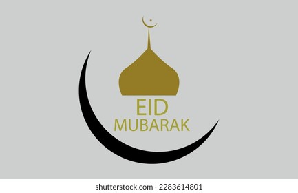 Ramadan mubarak greeting card.crescent moon. Ramadan Kareem on dark background
